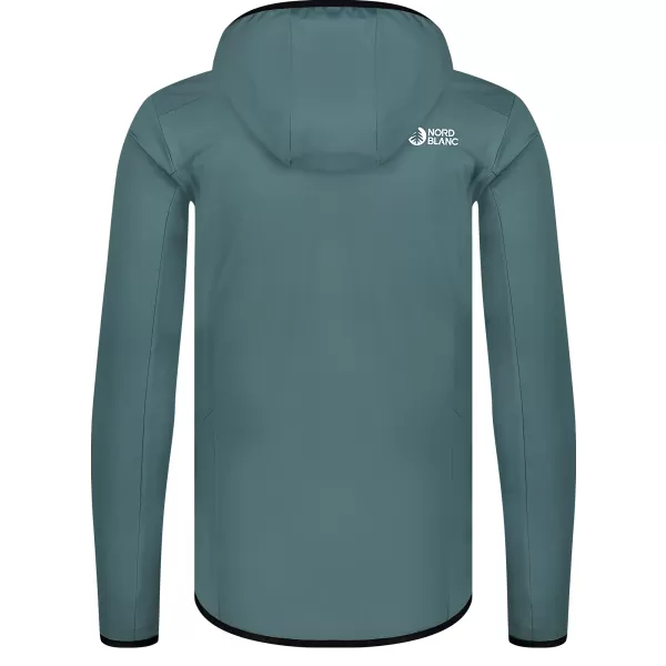  Pánska mikina powerfleece NORDBLANC BRACKEN NBWFM8286 TMAVO ZELENÁ 