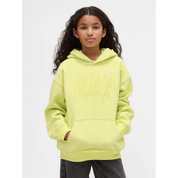  Detská mikina GAP RELAXED HOODIE PULLOVER 846224-02 LIMON 