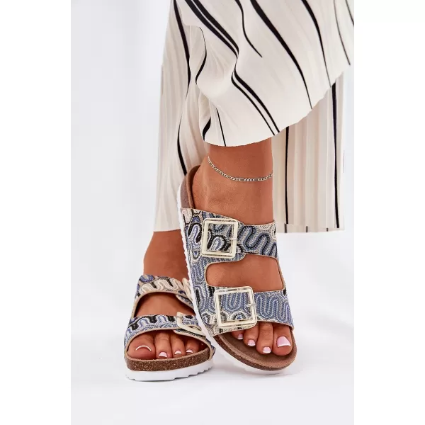  Dámske šľapky S.BARSKI RB51-006 BEIGE 