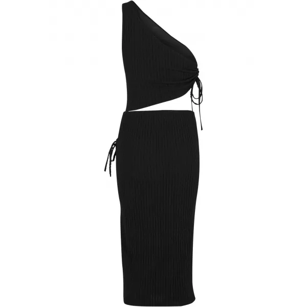  Dámské šaty URBAN CLASSICS TB7706 ČIERNY 