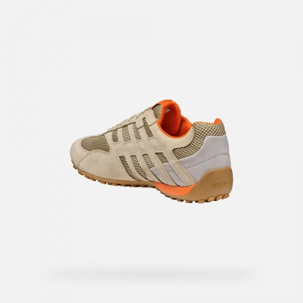 Pánske tenisky GEOX SNAKE ORIGINAL G002963 BÉŽOVÁ 