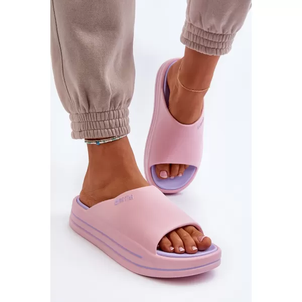  Dámske šľapky BIG STAR NN274A035 PINK Big Star Shoes 