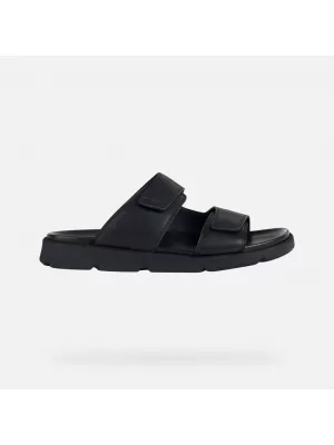 Pánske šľapky GEOX XAND 2S G002593 ČIERNA