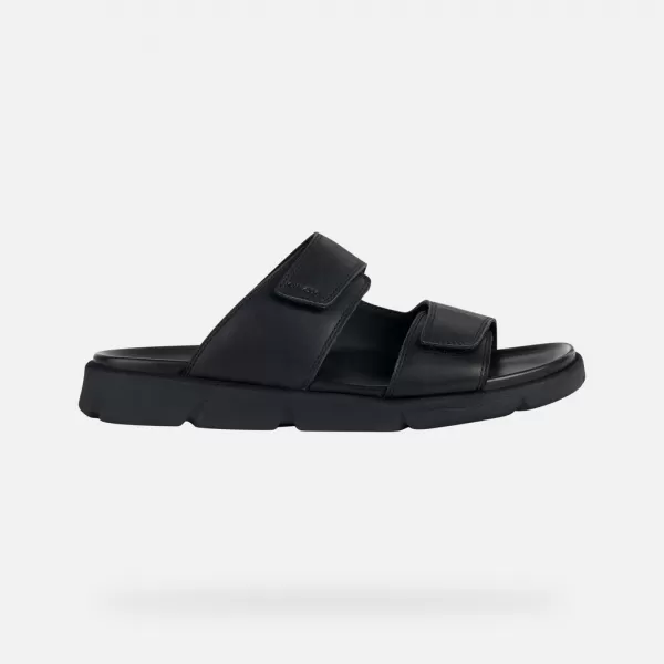 Pánske šľapky GEOX XAND 2S G002593 ČIERNA 