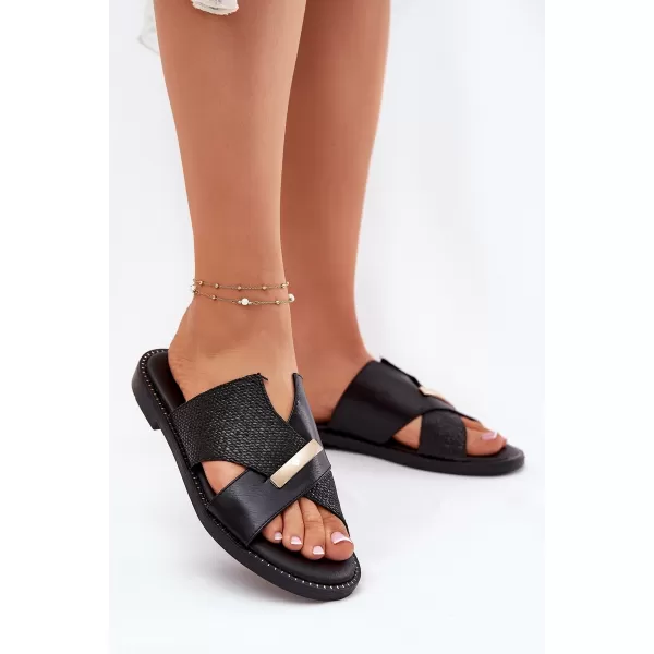  Dámske šľapky VINCEZA 17385 BLACK 