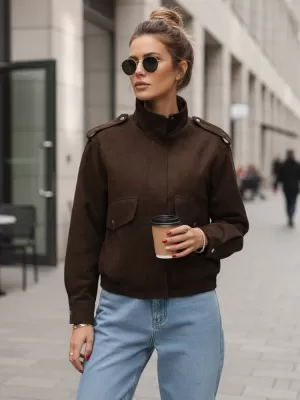 Dámska bunda DSTREET TY5571 HNEDÁ