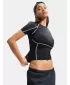Dámske tričko UNDER ARMOUR HEATGEAR ELITE SS 6015368-008 ČIERNA