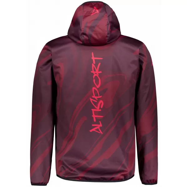  Pánska softshellová bunda premium ALTISPORT VOJ/ALM072JACK01 WINE/RED 