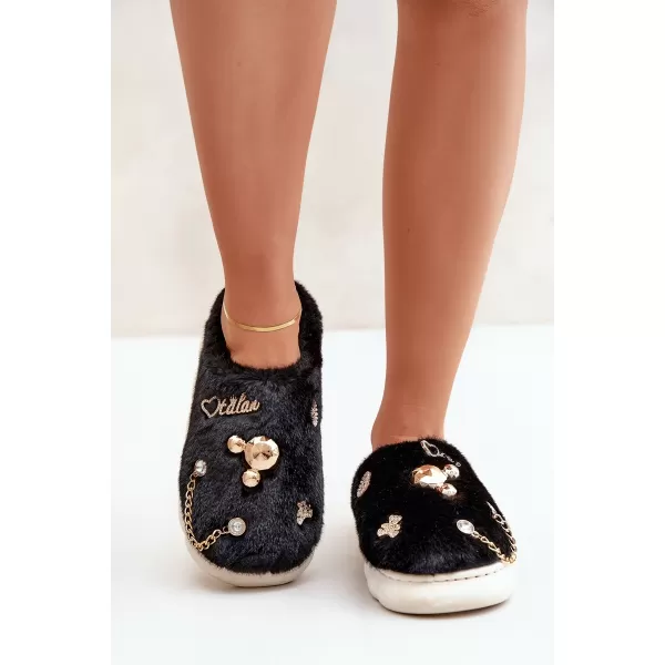  Dámske šľapky BOTO IVELFEDI 35011 BLACK 