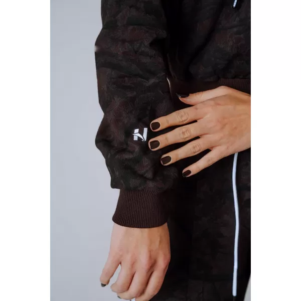  Mikina na zips POWER 895 DARK BROWN CAMO Nebbia 