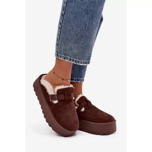  Dámske snehule BOTO JESSINA 40605 MARRON 