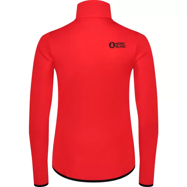  Dámska mikina powerfleece NORDBLANC SEDGE NBWFL8291 ČERVENÁ 