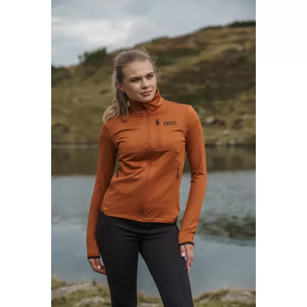  Dámska mikina powerfleece NORDBLANC SEDGE NBWFL8291 HNEDÁ 