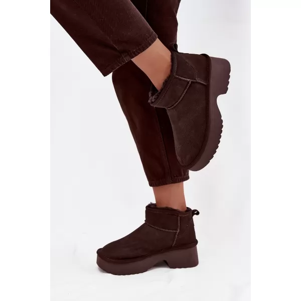  Dámske snehule BOTO MILORA 40097 BROWN 