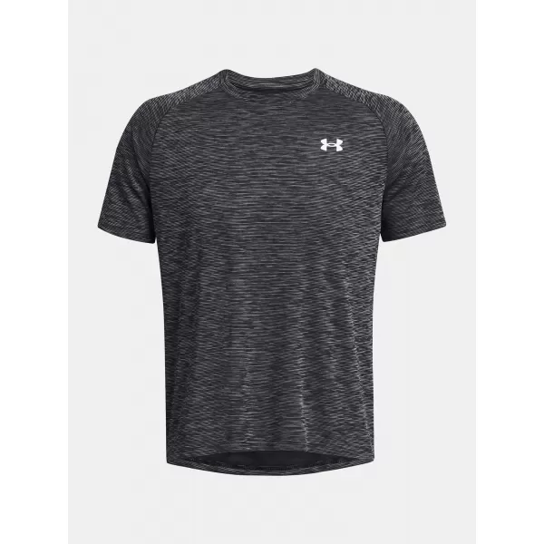  Pánske tričko UNDER ARMOUR TECH TEXTURED SS 1382796-001 ČIERNA 