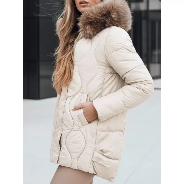  Dámska bunda DSTREET TY5495 BIELA 