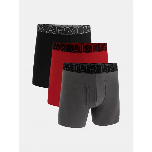  Pánske trenírky UNDER ARMOUR M PERF COTTON 6IN 1383889-025 ŠEDÁ 