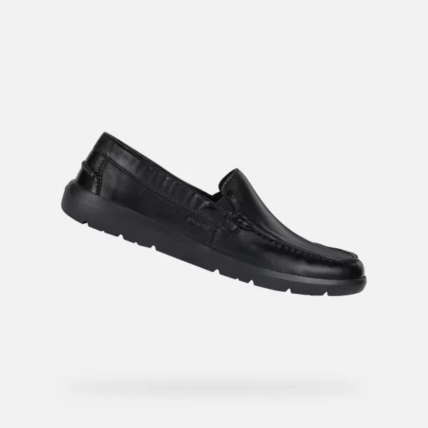  Pánske mokasíny GEOX LEITAN G002548 ČIERNA 