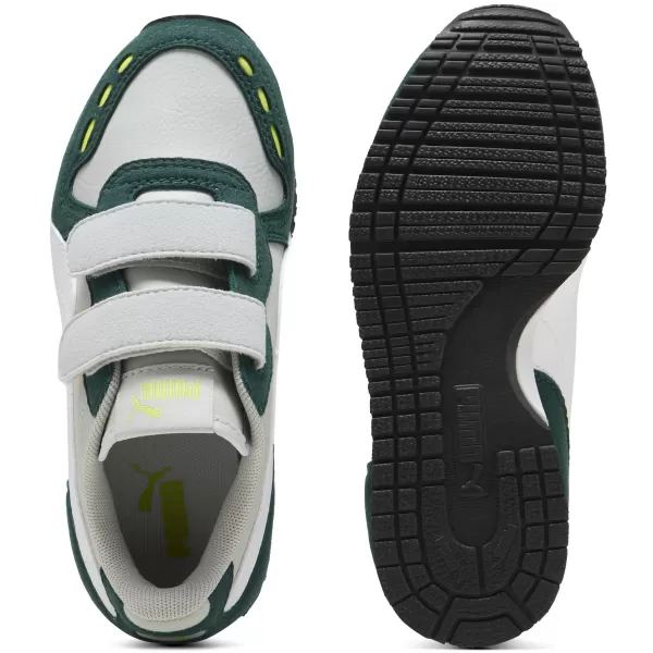  Detská obuv PUMA CABANA RACER SL 20 V PS 383730-19 SVETLOŠEDÁ/BIELA/TMAVÁ MYRTA 