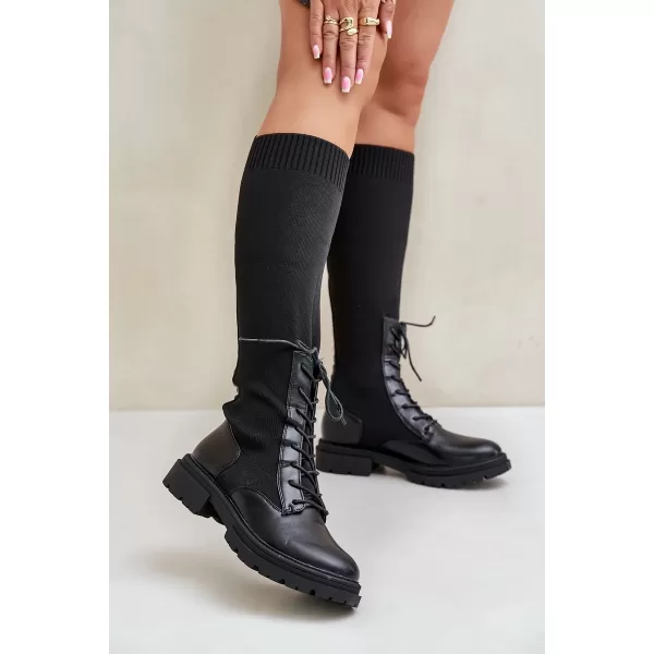  Dámske čižmy BOTO IRANEL 34803 BLACK 