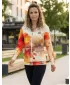 Dámska mikina na zips premium ALTISPORT VOJ/ALW127MI02 ORANŽOVÁ