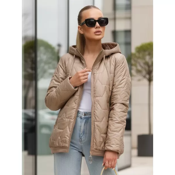  Dámska bunda DSTREET TY5547 KARAMELOVÁ 