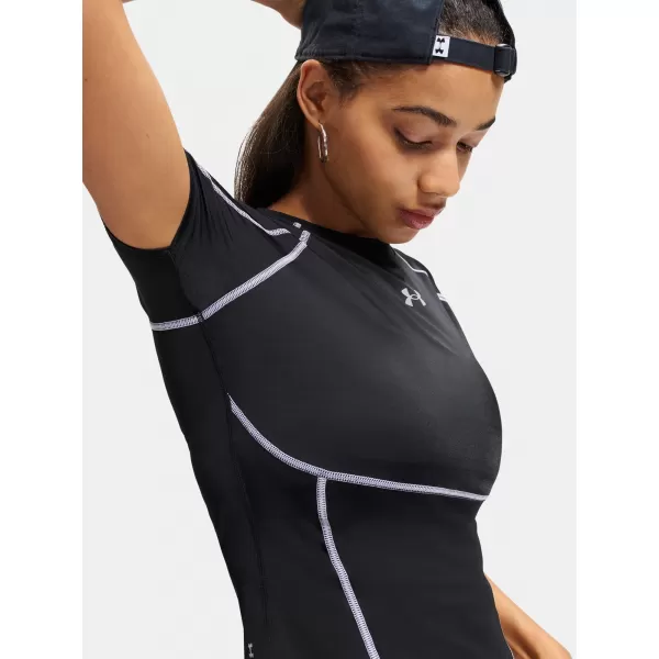  Dámske tričko UNDER ARMOUR HEATGEAR ELITE SS 6015368-008 ČIERNA 