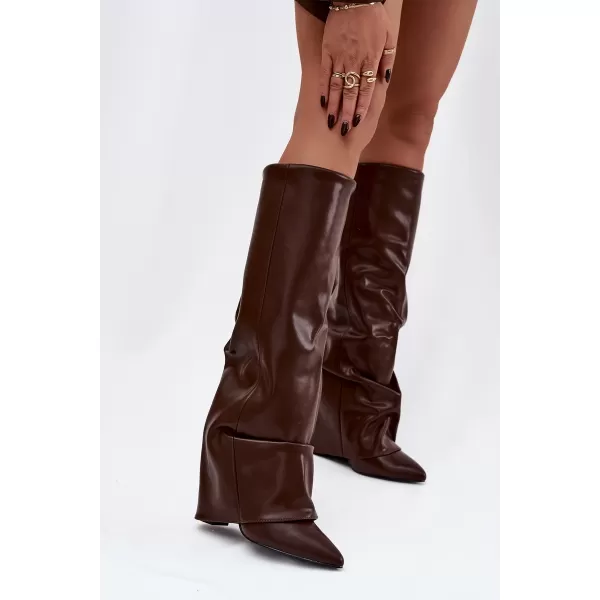  Dámske čižmy BOTO ELIVIRA 40512 BROWN 