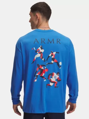 Pánske tričko UNDER ARMOUR UA HWT MODERN SPORT OS LS 6004885-402 MODRÁ