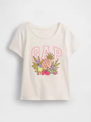 Detské tričko GAP LOGO TEE 770013-00 NEW OFF WHITE