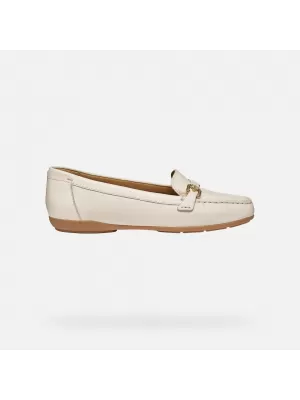 Dámske mokasíny GEOX ANNYTAH MOC G012825 KRÉMOVÁ