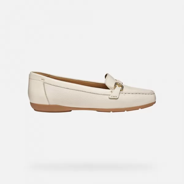 Dámske mokasíny GEOX ANNYTAH MOC G012825 KRÉMOVÁ 