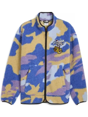 Pánska bunda PUMA DYLAN POLAR FLEECE JACKET 632826-01 PLÁTNO/AOP