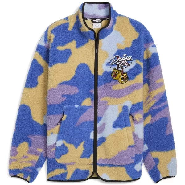  Pánska bunda PUMA DYLAN POLAR FLEECE JACKET 632826-01 PLÁTNO/AOP 