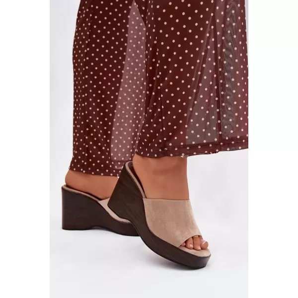  Dámske šľapky BOTO RAVELIA 41346 KHAKI 