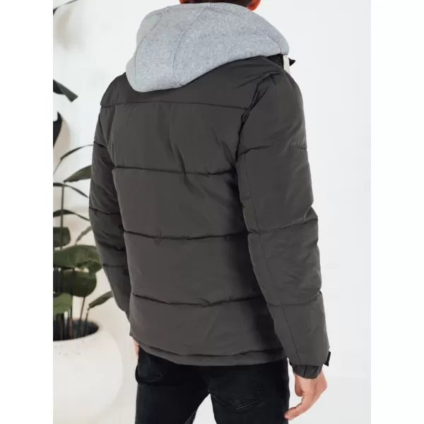  Pánska bunda DSTREET TX5103 TMAVOŠEDÁ 