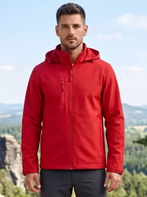 Pánska softshellová bunda ALTISPORT NoPrint NP/ALM845 ČERVENÁ