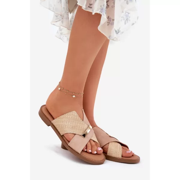  Dámske šľapky VINCEZA 17385 BEIGE 