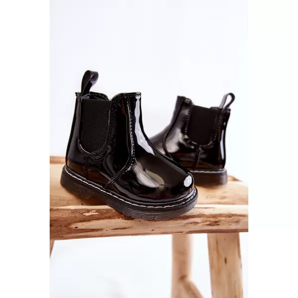  Detské topánky BOTO PORKY 21939 BLACK 