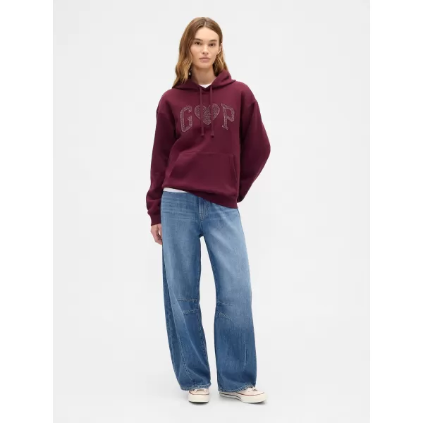  Dámska mikina GAP LOGO HOODIE PULLOVER 463506-97 TUSCAN RED 