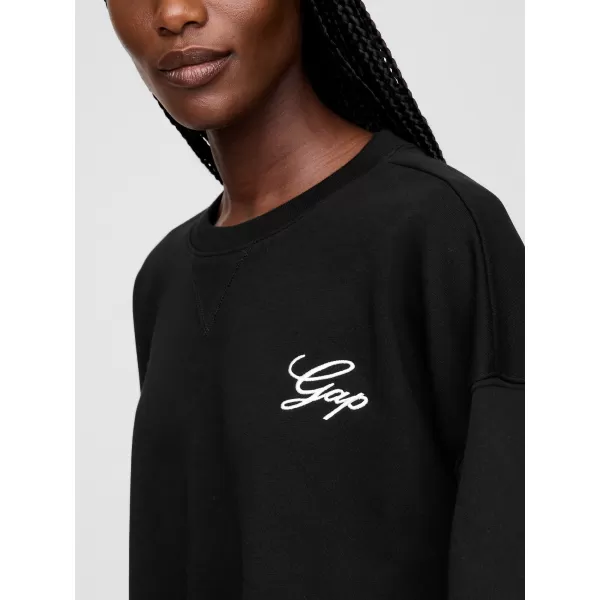  Dámska mikina GAP LOGO HORSESHOE SWEATSHIRT 767368-01 TRUE BLACK 