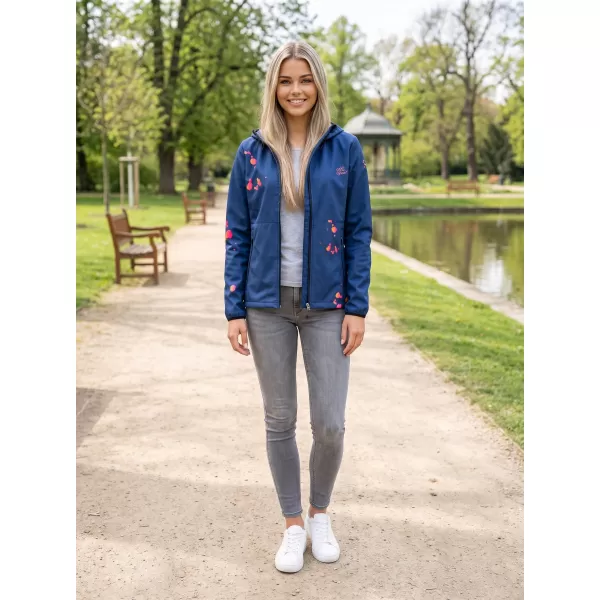  Dámska softshellová bunda premium ALTISPORT VOJ/ALW077JACK01 NÁMORNÁ MODRÁ/ORANŽOVÁ 