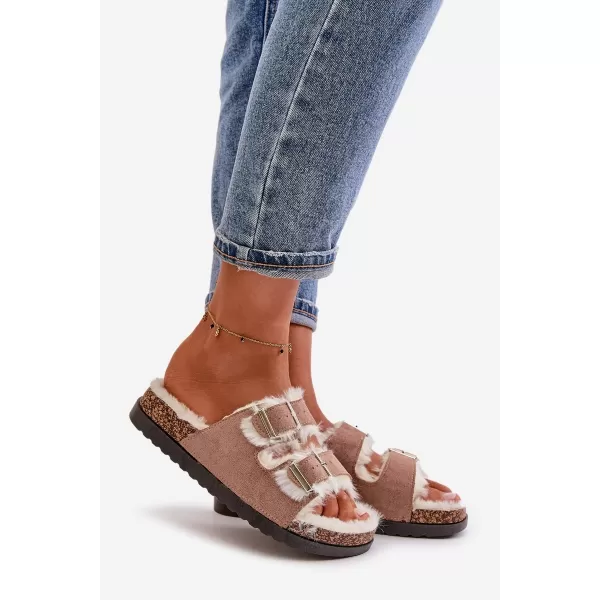  Dámske šľapky BOTO EZILENA 33315 KHAKI 