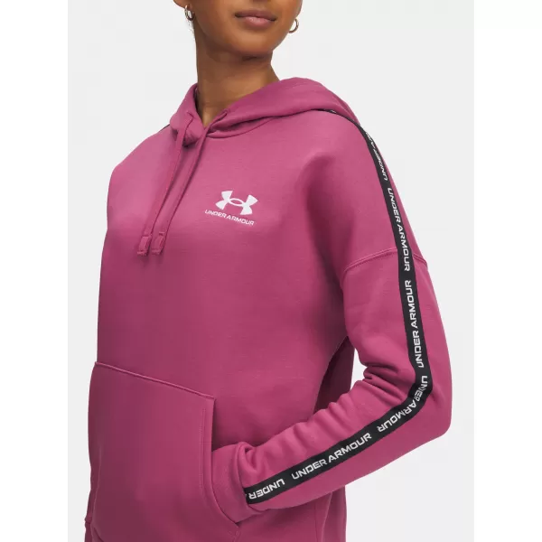  Dámska mikina UNDER ARMOUR ICON FLEECE TAPED HDY 6003708-659 ČERVENÁ 