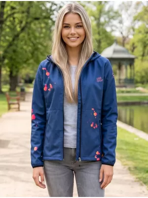 Dámska softshellová bunda premium ALTISPORT VOJ/ALW077JACK01 NÁMORNÁ MODRÁ/ORANŽOVÁ