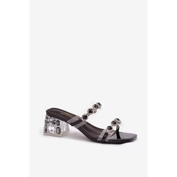  Dámske šľapky D&A MR1037-02 BLACK 