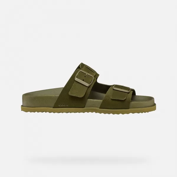  Pánske šľapky GEOX PARNAIBA G014431 KHAKI 