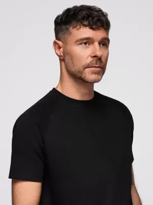 Pánske tričko OMBRE OM-TSCT-0240 ČIERNA