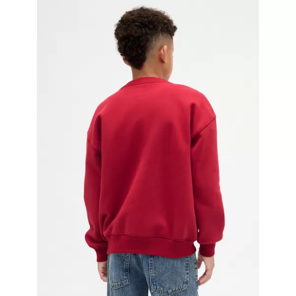  Detská mikina GAP CREW RELAXED SWEATSHIRT 844233-01 SLED 