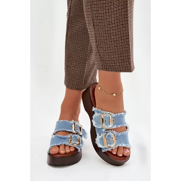  Dámske šľapky BOTO RENELISSE 41325 LIGHT BLUE 